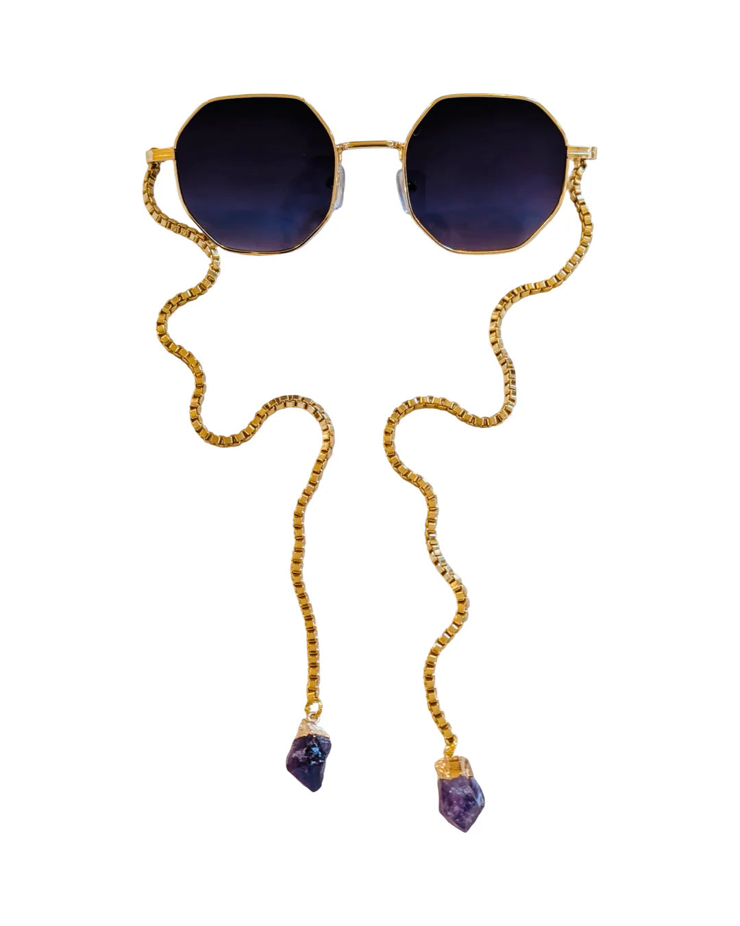 TANJA – El Yapımı Doğal Taşlı Zincirli Gözlük